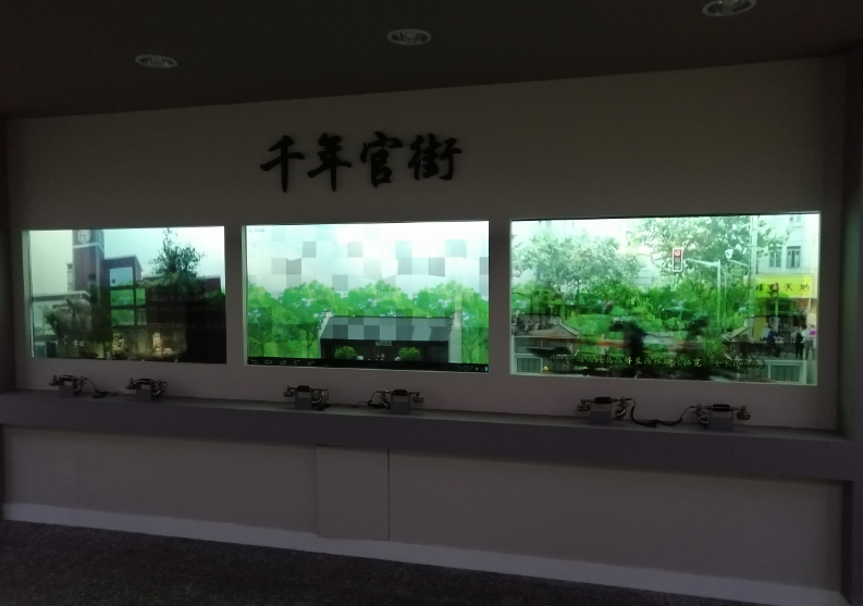65寸透明屏-松江道橋展示館