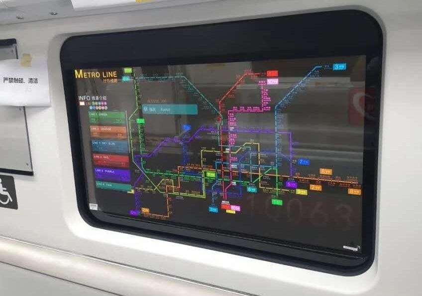 透明oled-北京地鐵