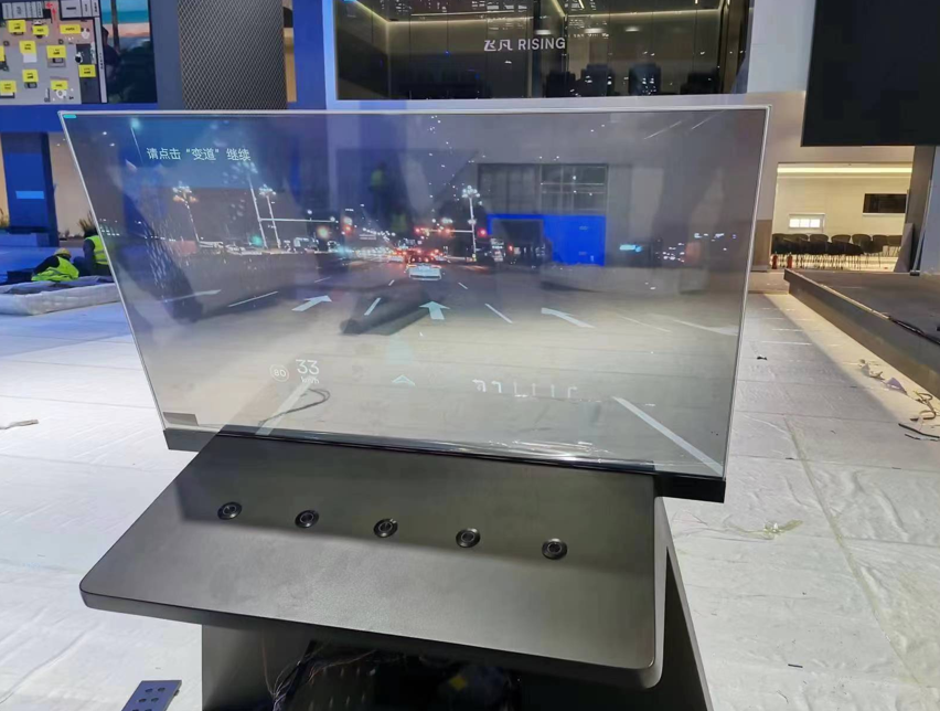55寸oled透明屏-上海車展飛凡汽車展臺